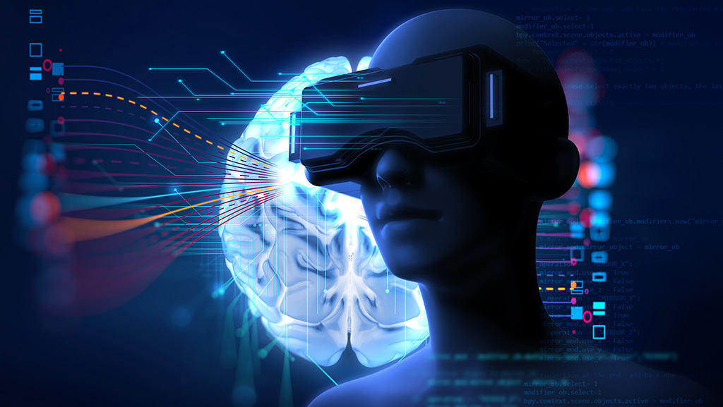 Avatar wearing VR glasses